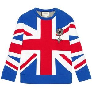 Gucci Union Jack jersey sweatshirt New with tag**